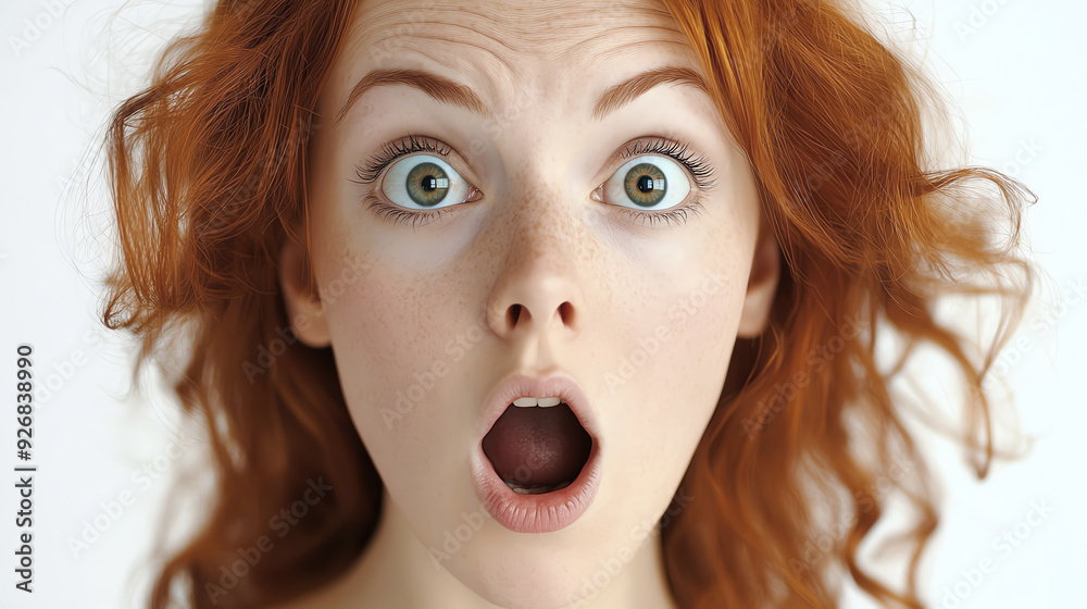 red hair woman portrait, AI generated red hair woman portrait, AI generated