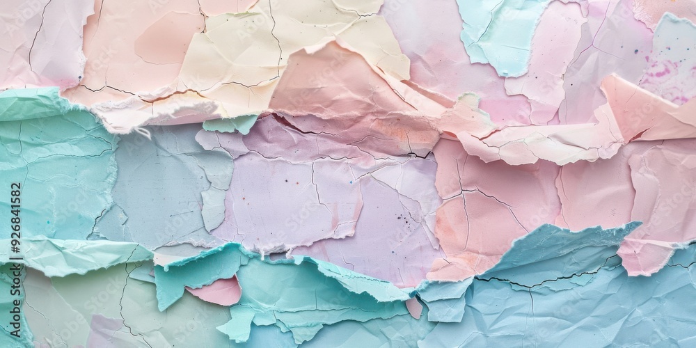 inspirational quote overlayed on a collage of torn paper in pastel shades inspirational quote overlayed on a collage of torn paper in pastel shades