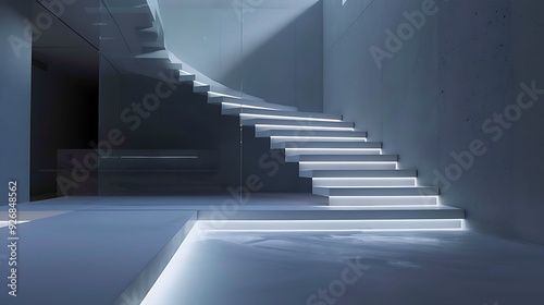 Staircase with Interactive Lighting