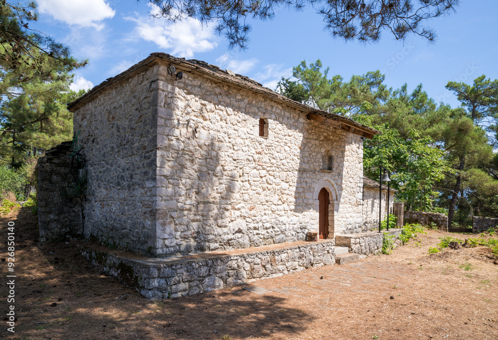 Old church in the little island of lake Pamvotida, Ioannina, Greece Old church in the little island of lake Pamvotida, Ioannina, Greece