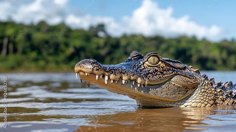 Adult head of the Morelet's Crocodile in Honduras. Adult head of the Morelet's Crocodile in Honduras.