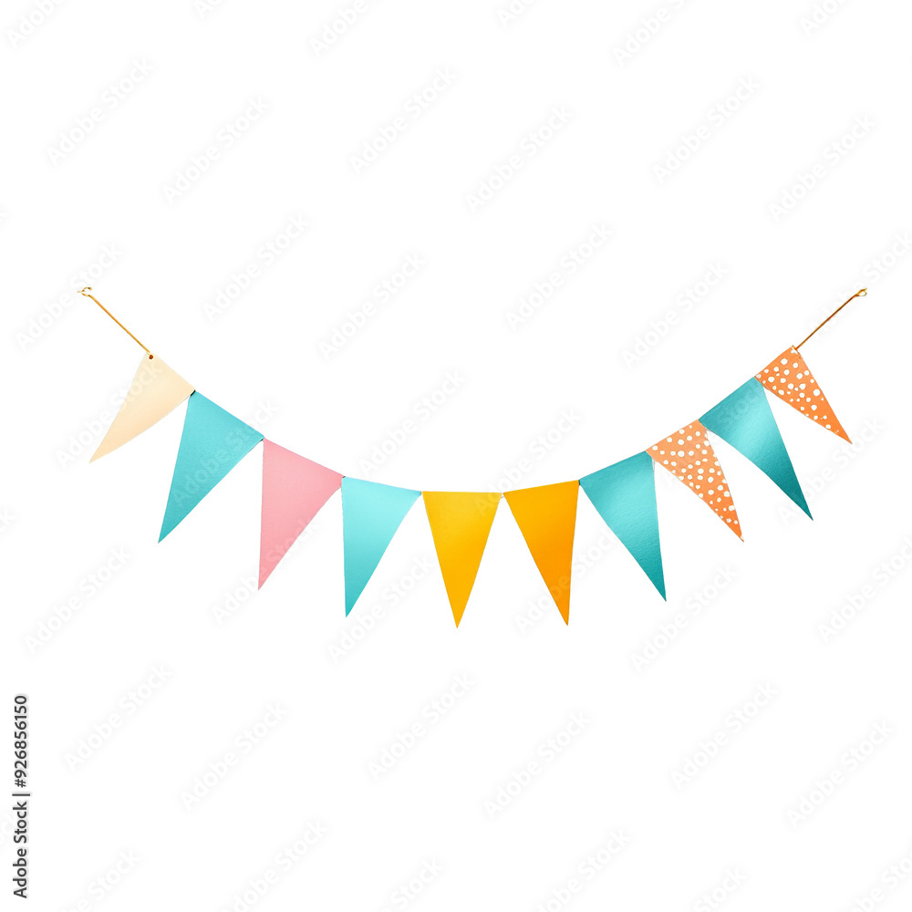 Obraz premium Colorful Party Bunting Flags