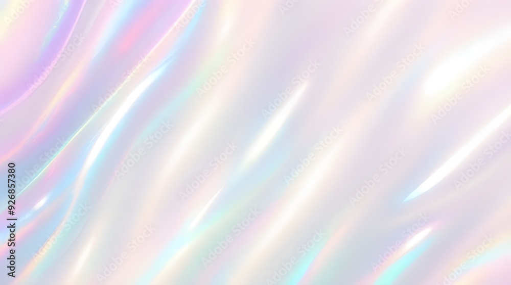 Holographic background seamless trendy iridescent light foil texture. Soft holographic pastel unicorn marble background pattern. Modern pearlescent blurry abstract swirl illustration.
Holographic background seamless trendy iridescent light foil texture. Soft holographic pastel unicorn marble background pattern. Modern pearlescent blurry abstract swirl illustration.