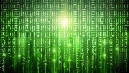 Wallpaper Mural Green digital code background with binary numbers, technology, data, coding, programming, internet, Cyberspace Torontodigital.ca