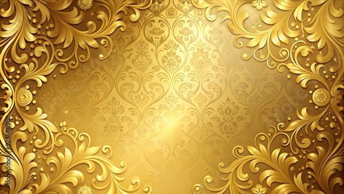 Wallpaper Mural Gilded elegance abstract background with a golden hue , luxury, opulent, shimmering, metallic, rich, aesthetic, lavish Torontodigital.ca