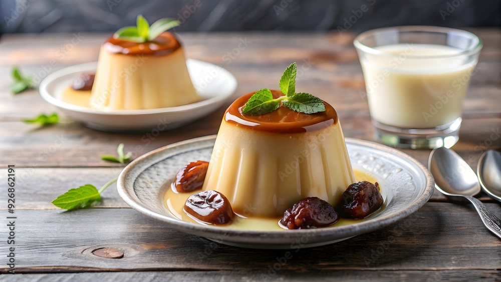 Creamy date milk pudding melting in mouth , dessert, sweet, indulgent, delicious, creamy, date, milk, pudding Creamy date milk pudding melting in mouth , dessert, sweet, indulgent, delicious, creamy, date, milk, pudding