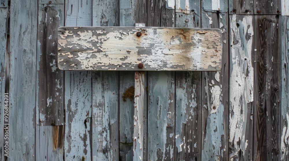 A rustic wooden signpost with peeling paint, standing in front of an old barn, creating a vintage atmosphere. A rustic wooden signpost with peeling paint, standing in front of an old barn, creating a vintage atmosphere.