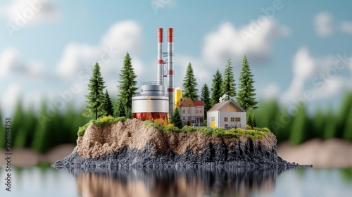 Environmental impact analysis tracking the reduction of industrial emissions.