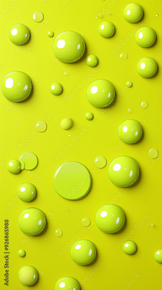 Green Soap Bubbles on Yellow Background, Abstract Image, Texture, Pattern, Wallpaper, Cover and Screen of Smartphone, Cell Phone, Computer, Laptop, 9:16 and 16:9 Format Green Soap Bubbles on Yellow Background, Abstract Image, Texture, Pattern, Wallpaper, Cover and Screen of Smartphone, Cell Phone, Computer, Laptop, 9:16 and 16:9 Format