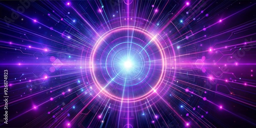 abstract neon glowing lines background