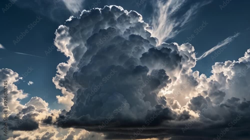 Close up de nubes blancas en movimiento