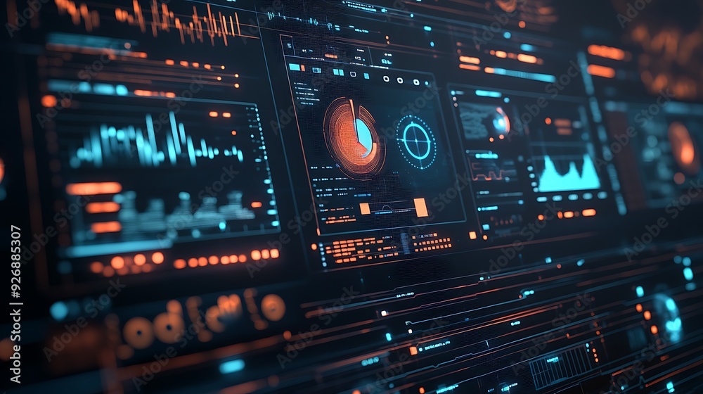 High-Tech Risk Management Dashboard with Real-Time Cyber Threat Analysis High-Tech Risk Management Dashboard with Real-Time Cyber Threat Analysis
