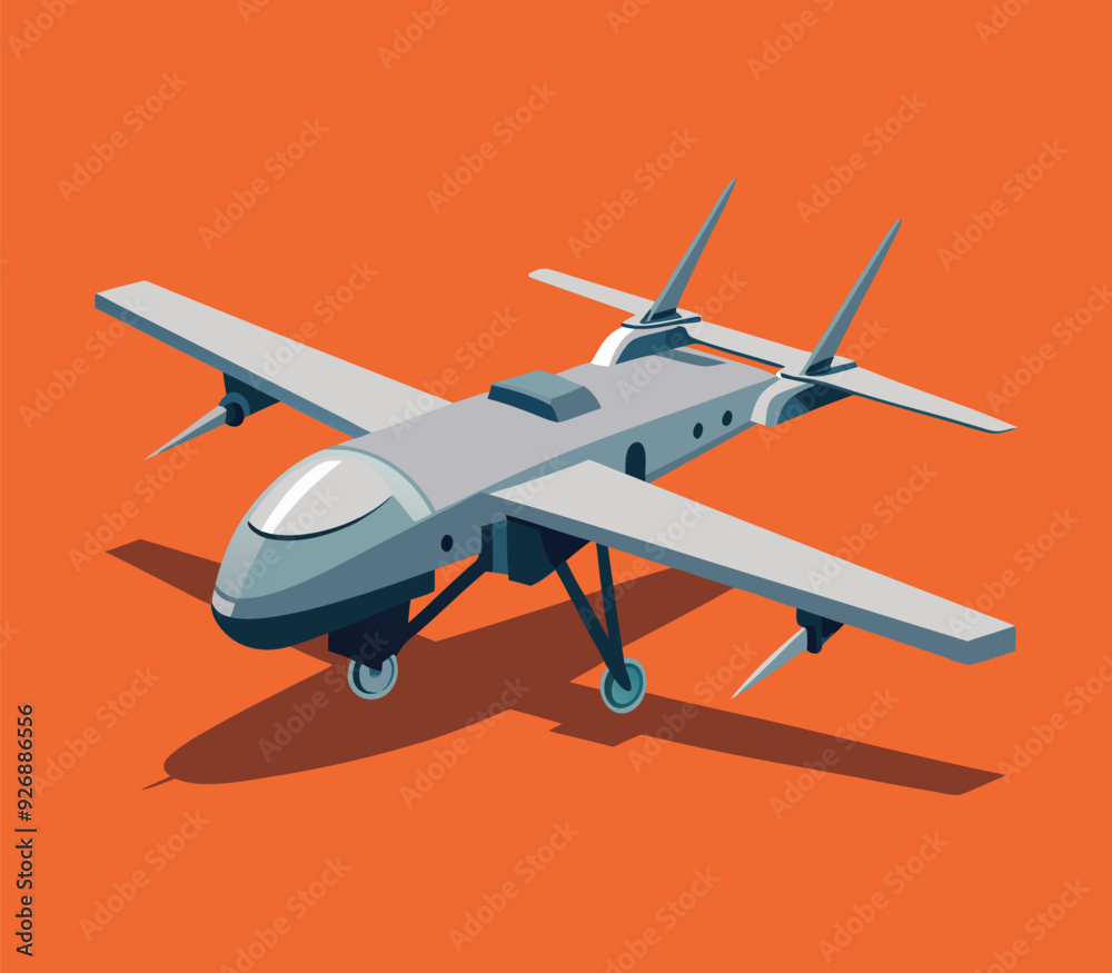 MQ-9 Reaper Drones e.g. Vector Art MQ-9 Reaper Drones e.g. Vector Art