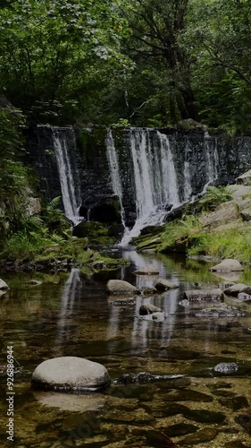 Cascade on the Łomnica River in Karpacz