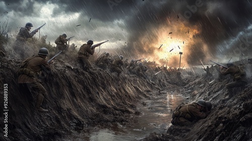 Trench Warfare: A Gritty Depiction of War's Horrors