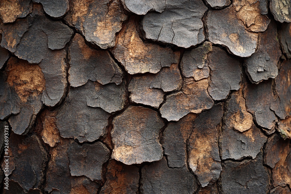 Close-up of textured tree bark showcasing natural patterns and earthy tones. Close-up of textured tree bark showcasing natural patterns and earthy tones.