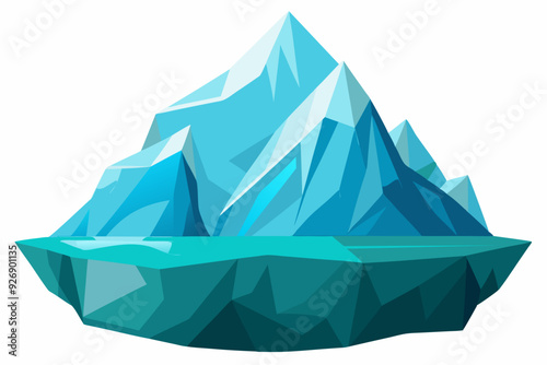 Polygonal Iceberg with a Watery Surface