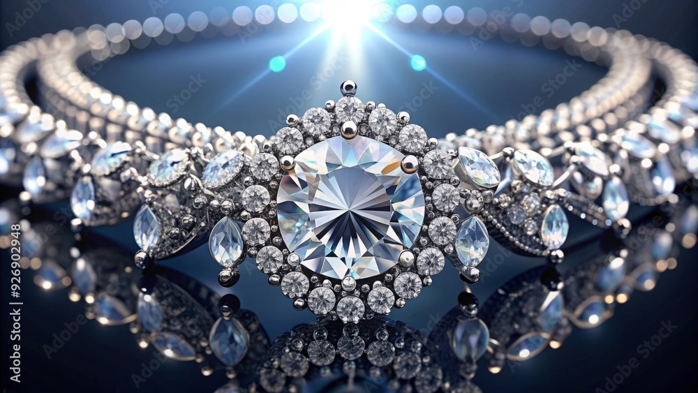 Glamorous diamond jewelry representing wealth and luxury , diamonds, polished, facets, shiny, crystal, riches, treasures Glamorous diamond jewelry representing wealth and luxury , diamonds, polished, facets, shiny, crystal, riches, treasures