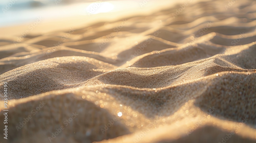Smooth sand with subtle shadows, capturing the warmth and tranquility of a sunny day. Smooth sand with subtle shadows, capturing the warmth and tranquility of a sunny day.