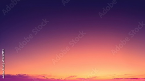 Sunset Sky with Purple and Orange Hues