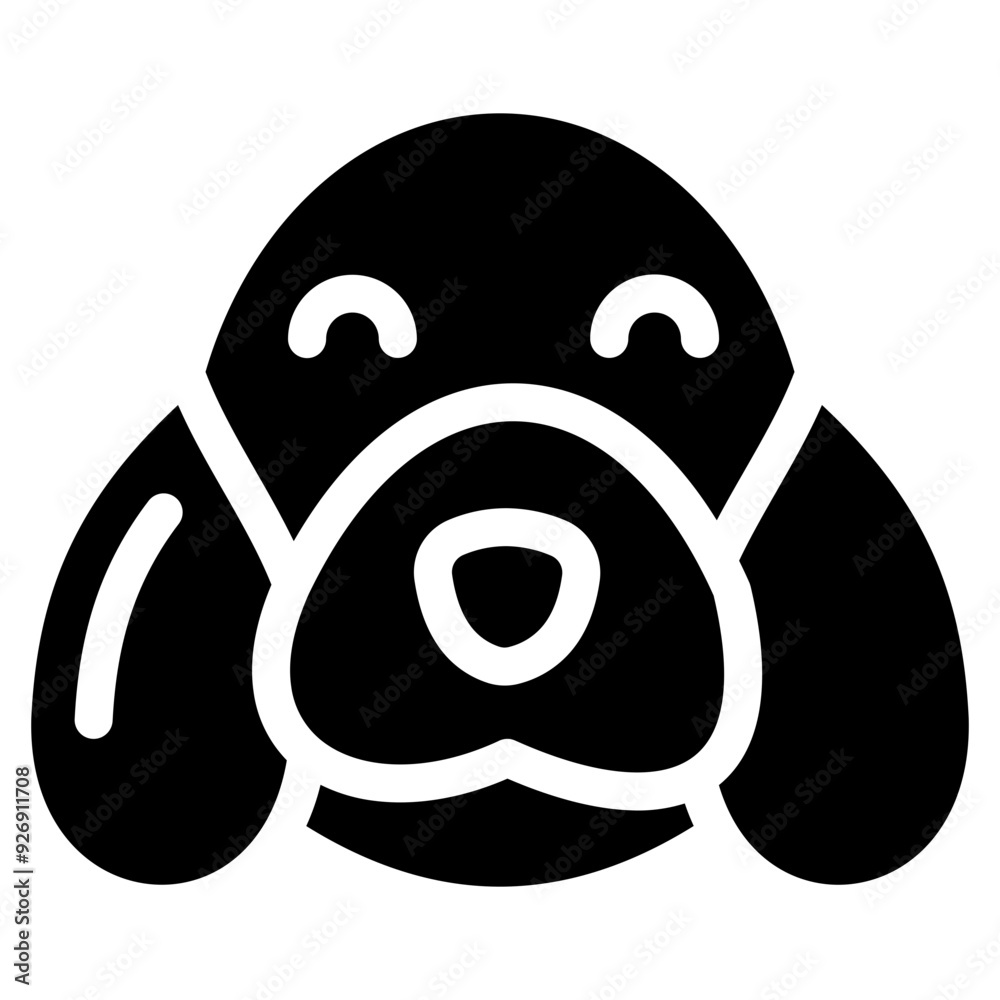 Dog  Icon Element For Design