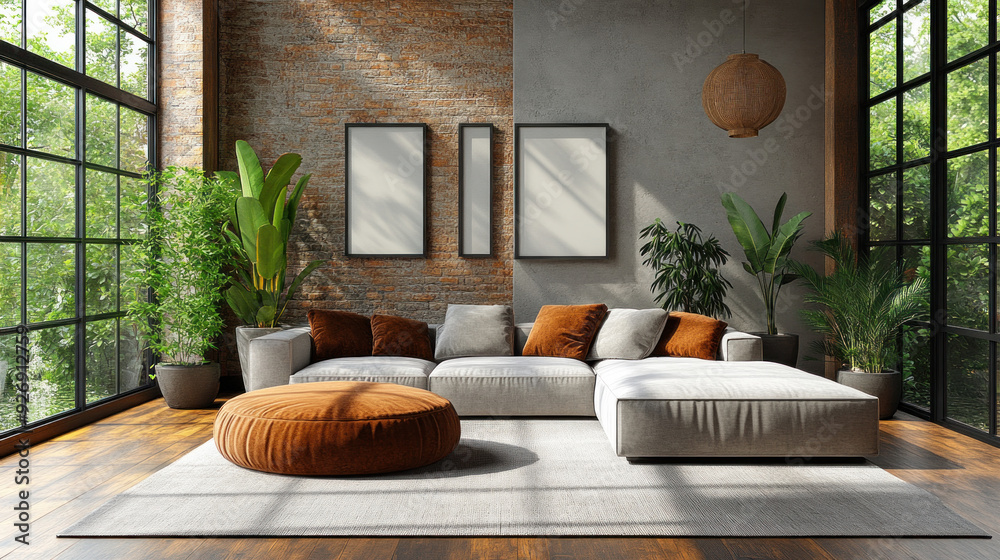 Clean lines and open spaces define this Scandinavian room, emphasizing a serene and uncluttered aesthetic. Clean lines and open spaces define this Scandinavian room, emphasizing a serene and uncluttered aesthetic.