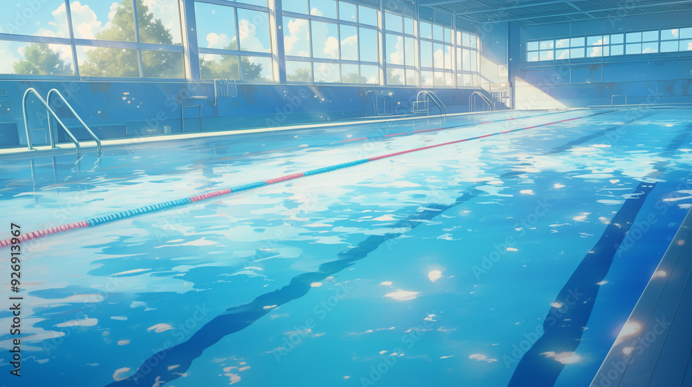 Obraz premium 学校のプール