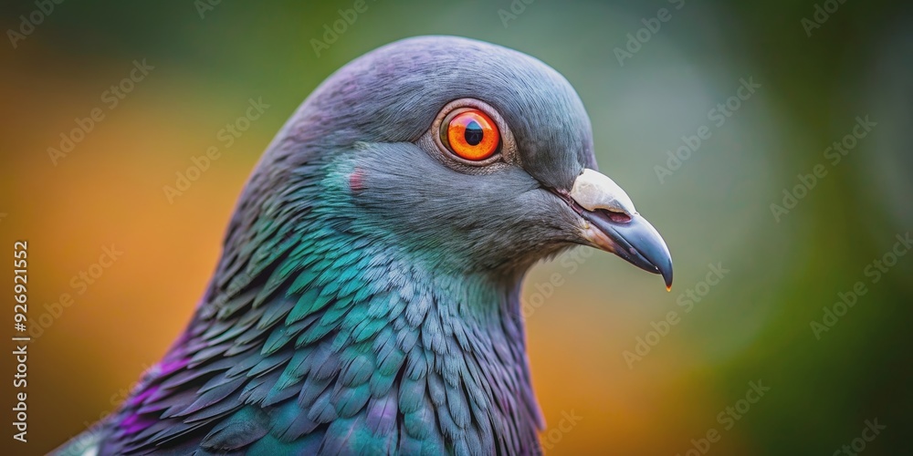 Pigeon with red eye staring at camera, pigeon, bird, red eye, stare, intense, close-up, wildlife, animal, detail, plumage, feather Pigeon with red eye staring at camera, pigeon, bird, red eye, stare, intense, close-up, wildlife, animal, detail, plumage, feather