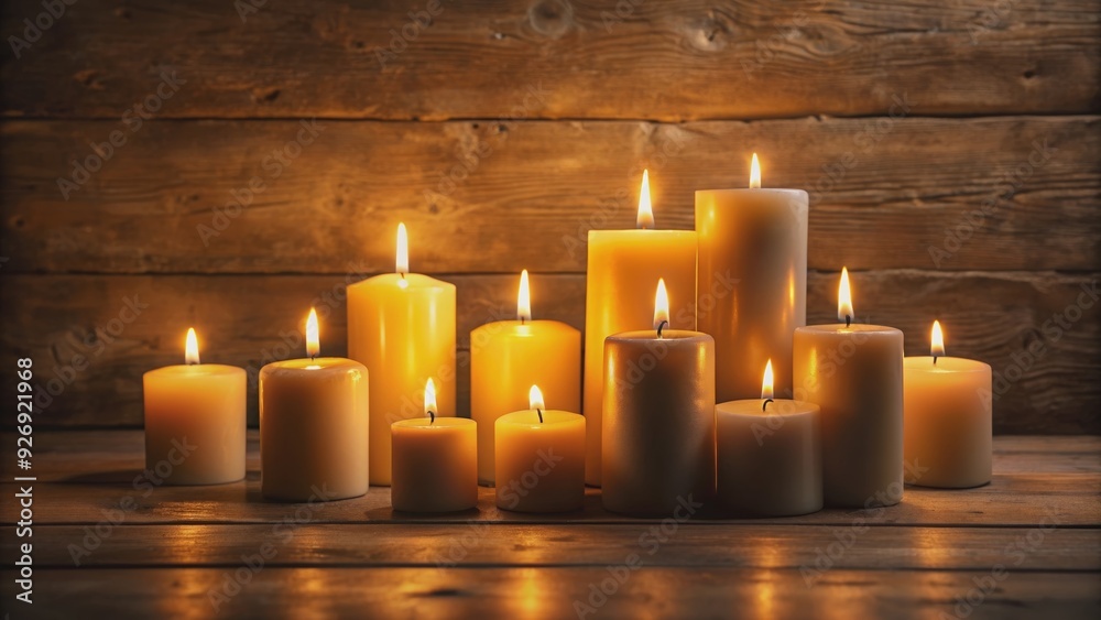 Candles glowing in the dark room with soft light illuminating the surroundings, candles, dark, glowing, room Candles glowing in the dark room with soft light illuminating the surroundings, candles, dark, glowing, room