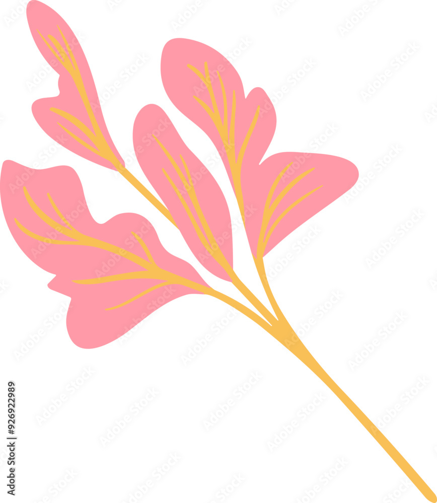 Hand Drawn Abstract Leave Hand Drawn Abstract Leave