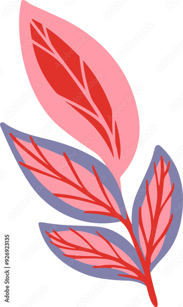 Hand Drawn Abstract Leave Hand Drawn Abstract Leave
