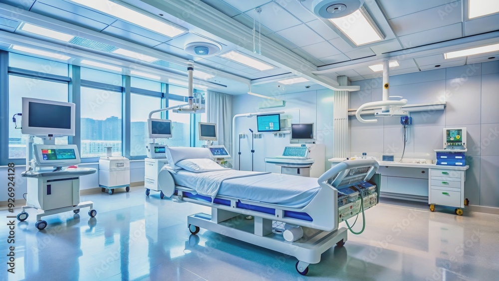 Advanced technology being used in healthcare facilities for efficient patient care, technology Advanced technology being used in healthcare facilities for efficient patient care, technology