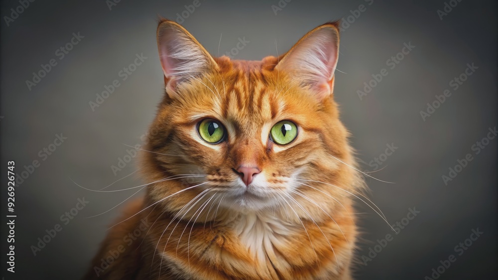 Beautiful red and brown cat with green eyes, adorable, feline, domestic, pet, whiskers, staring, fur, furry, cute, fluffy Beautiful red and brown cat with green eyes, adorable, feline, domestic, pet, whiskers, staring, fur, furry, cute, fluffy