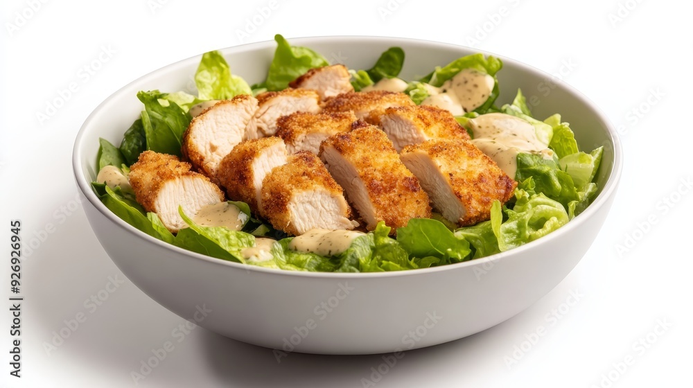 Crispy Chicken Salad with Creamy Dressing Crispy Chicken Salad with Creamy Dressing