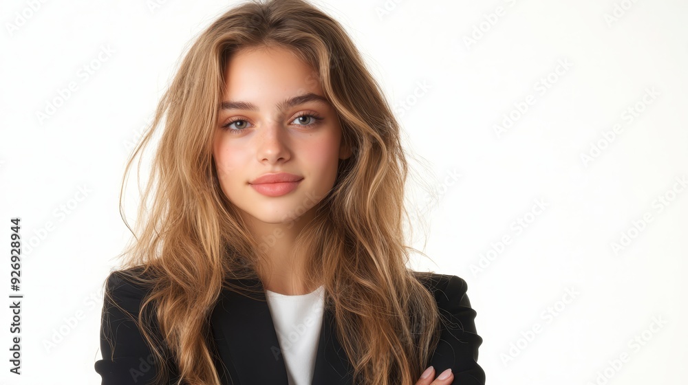 Confident Young Woman in Professional Attire Confident Young Woman in Professional Attire