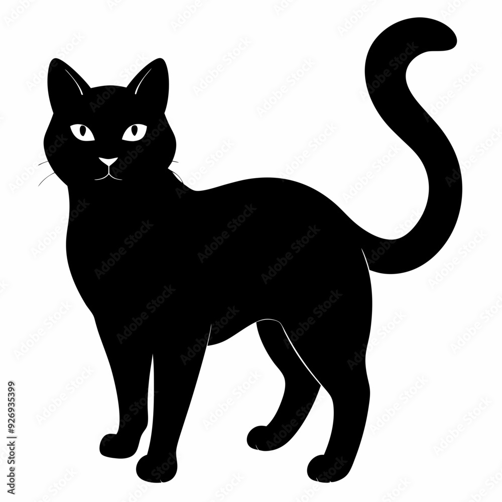 Cat silhouette, black silhouette cat full body, cat silhouette icon
Cat silhouette, black silhouette cat full body, cat silhouette icon