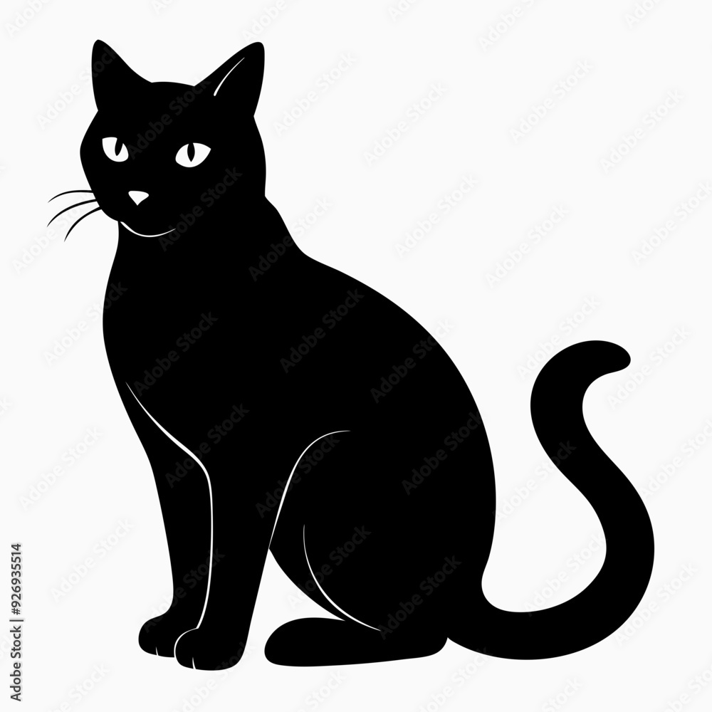 Cat silhouette, black silhouette cat full body, cat silhouette icon
Cat silhouette, black silhouette cat full body, cat silhouette icon
