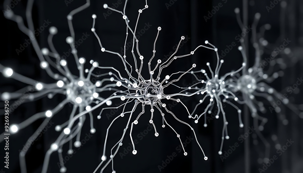 Fototapeta premium Studio shot of brain connected to data technology