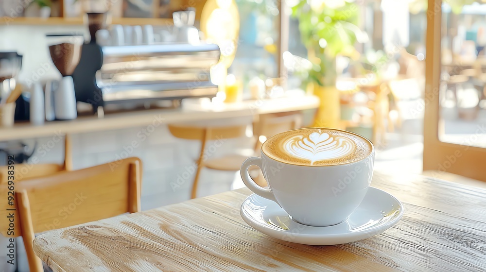 Freshly brewed latte art in a cozy cafe setting, showcasing warm tones and inviting ambiance perfect for coffee lovers. Freshly brewed latte art in a cozy cafe setting, showcasing warm tones and inviting ambiance perfect for coffee lovers.