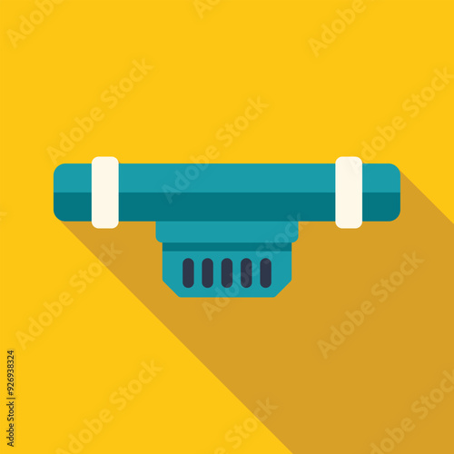 Water filter cartridge replacing old dirty filter in plumbing system to purify tap water in house
