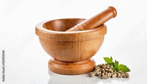  Earthy kitchen essentials  mortar pestle and herbs