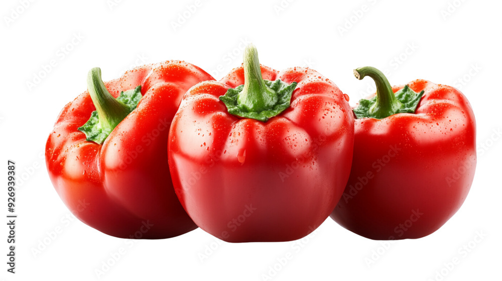 Capsicums vegetable produce ketchup on transparent background Capsicums vegetable produce ketchup on transparent background
