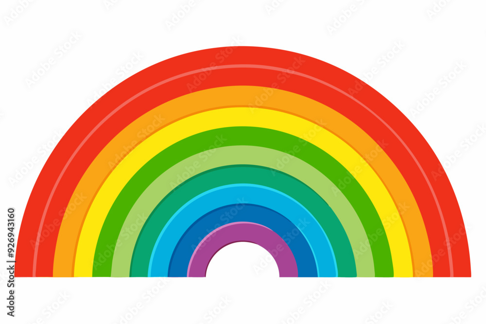 Fototapeta premium Colorful Rainbow Arc with Seven Bands