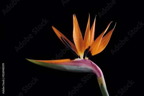 Strelitzia Flower in Nature, Pattern, Wallpaper, Cover and Screen for Smartphone, Cell Phone, Computer, Laptop, 9:16 and 16:9 Format