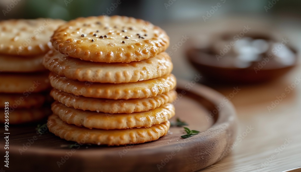 Stacked cakes that look delicious, close up photo of a pile of cakes, high angle photo of stacked pastries, dry cakes placed on the table Stacked cakes that look delicious, close up photo of a pile of cakes, high angle photo of stacked pastries, dry cakes placed on the table