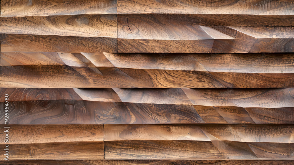 Detail of a wooden wall with a linear relief and texture Detail of a wooden wall with a linear relief and texture