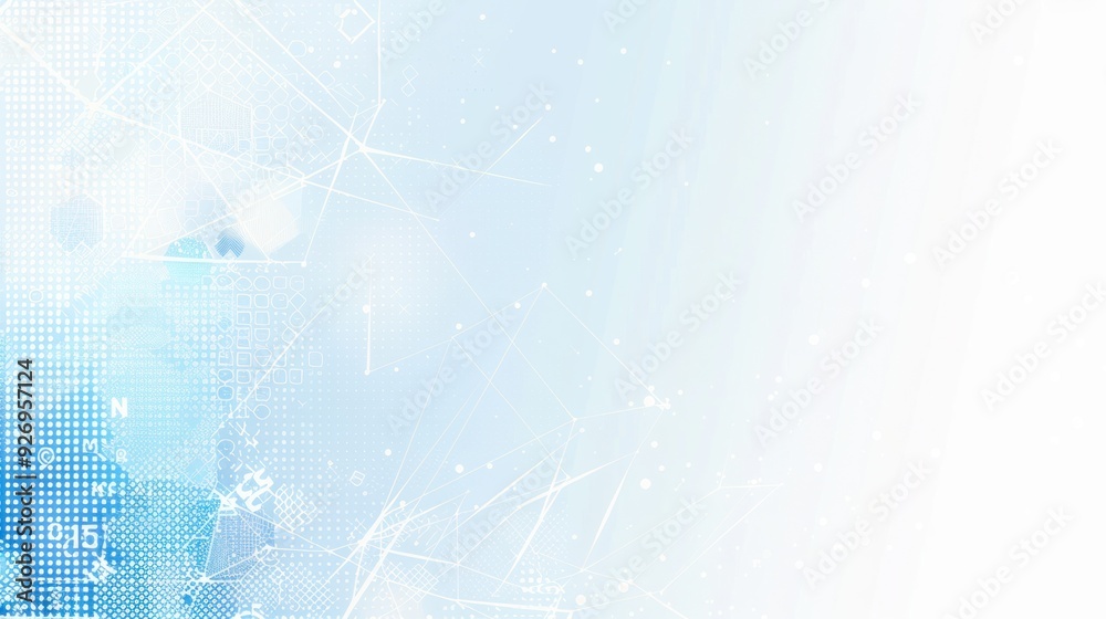 Abstract Blue and White Geometric Pattern Abstract Blue and White Geometric Pattern