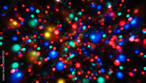  A burst of vibrant lights illuminating the night