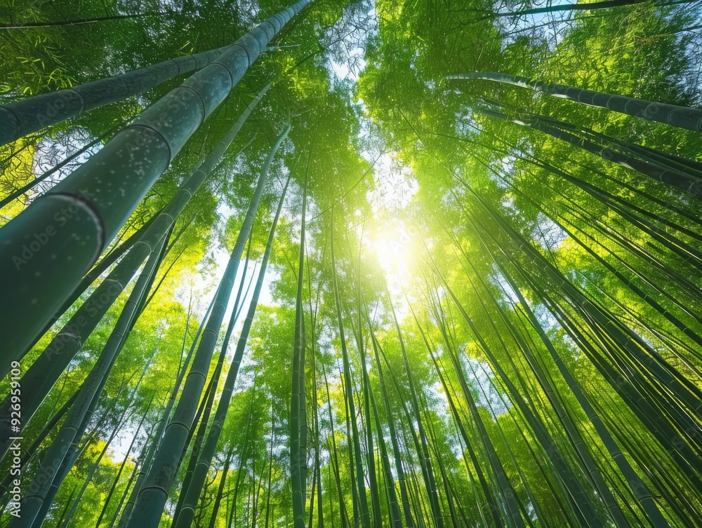 Sunlight Through Bamboo Forest Sunlight Through Bamboo Forest