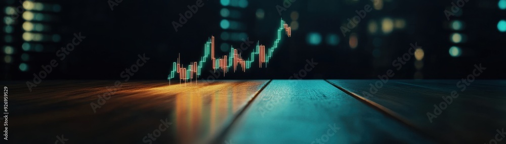 Futuristic Investment Strategy Session in the Digital Capital Markets - 3D Illustration